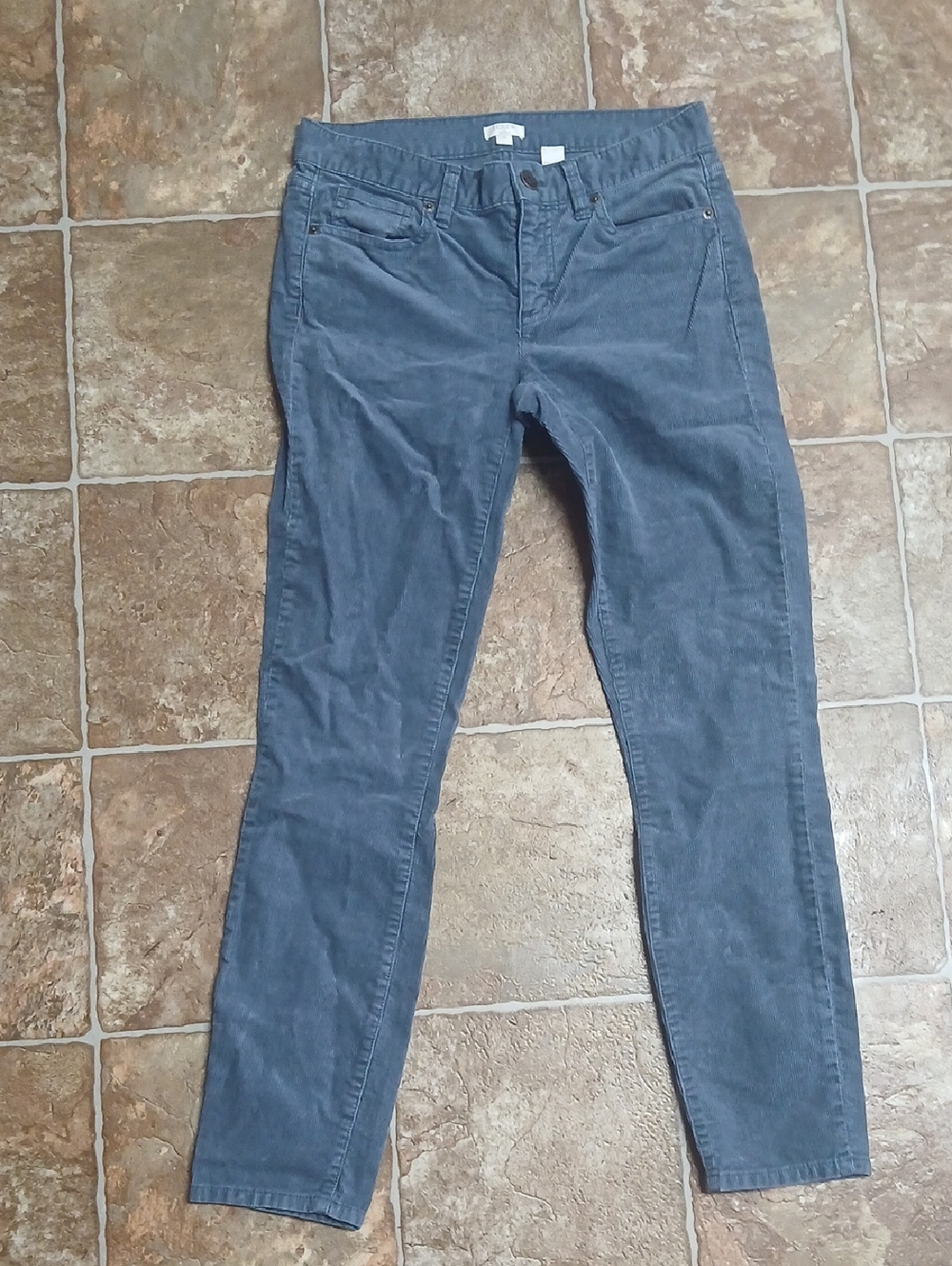 J. Crew Skinny Corduroy in Slate Blue/medium Gray